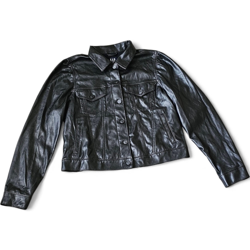 GAP Black Trucker Jacket Size Large